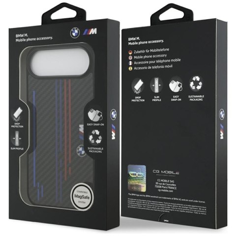 BMW M Kevlar Lines & Logo MagSafe - Etui iPhone Air (czarny)