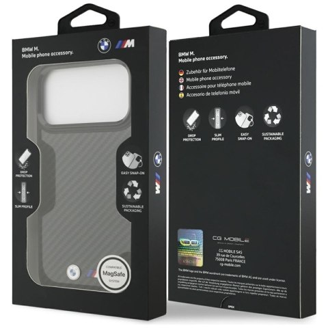 BMW M Kevlar Matt MagSafe - Etui iPhone 17 Pro Max (czarny)