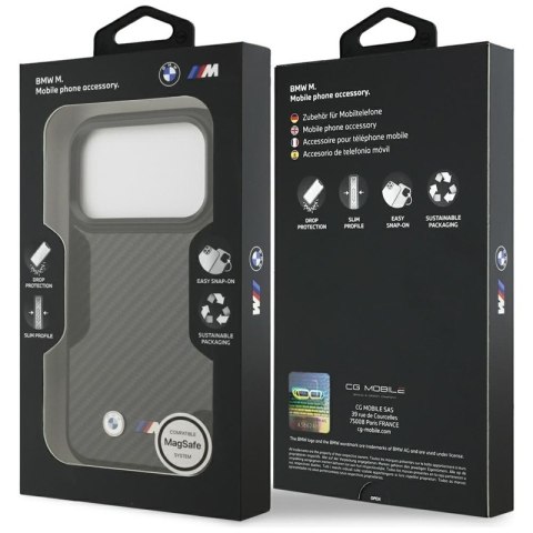 BMW M Kevlar Matt MagSafe - Etui iPhone 17 Pro (czarny)