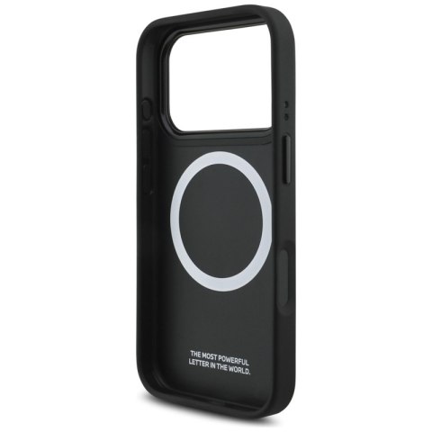 BMW M Perforated Stripe Logo MagSafe - Etui iPhone 17 Pro (szary)