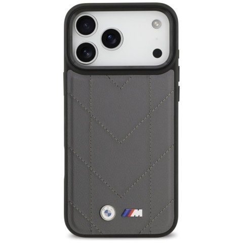 BMW M Quilted Logo MagSafe - Etui iPhone 17 Pro Max (antracyt)