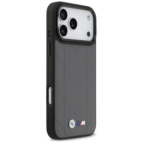 BMW M Quilted Logo MagSafe - Etui iPhone 17 Pro Max (antracyt)