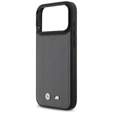 BMW M Quilted Logo MagSafe - Etui iPhone 17 Pro Max (antracyt)