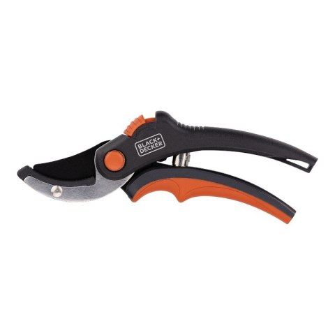 Black&Decker - Sekator kowadełkowy / nożyce ogrodowe do kwiatów i żywopłotu ostrze ze stali hartowanej