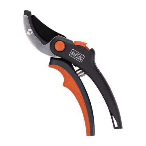 Black&Decker - Sekator kowadełkowy / nożyce ogrodowe do kwiatów i żywopłotu ostrze ze stali hartowanej