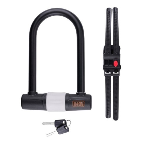 Black&Decker - Zapiecie rowerowe / blokada U-Lock 14x25 cm