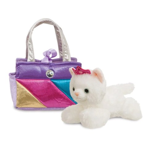 Fancy Pals - Pluszowa maskotka Kotka Księżniczka z różową koroną w tęczowej torbie 20 cm Eco-Friendly