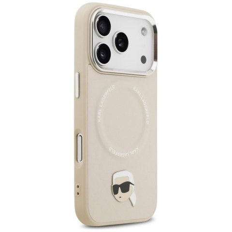 Karl Lagerfeld Karl Pin MagSafe - Etui iPhone 17 Pro (beżowy)