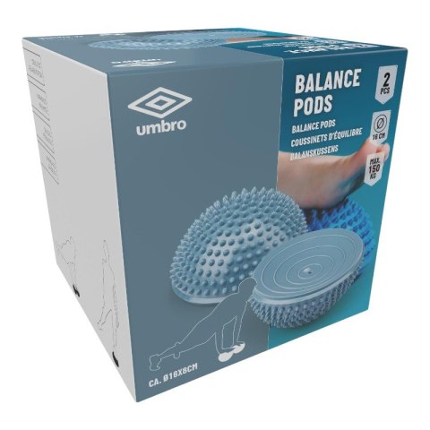 Umbro - Półkula balansowa sensoryczna do rehabilitacji masażu stóp 2 szt.