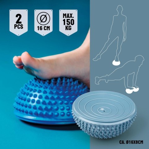 Umbro - Półkula balansowa sensoryczna do rehabilitacji masażu stóp 2 szt.