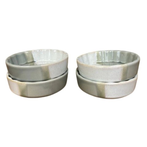 Alpina - Zestaw ceramicznych naczyń żaroodpornych do zapiekania okrągłe 12x12x3,5 cm (4 sztuki)