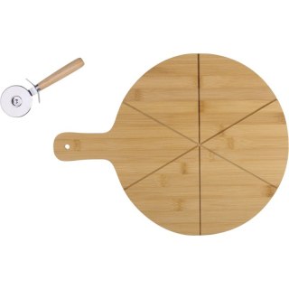 Alpina - Zestaw do serwowania pizzy deska 34 cm + nóż