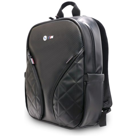 BMW Carbon Pockets & Metal Logo - Plecak na notebooka 16" (czarny)