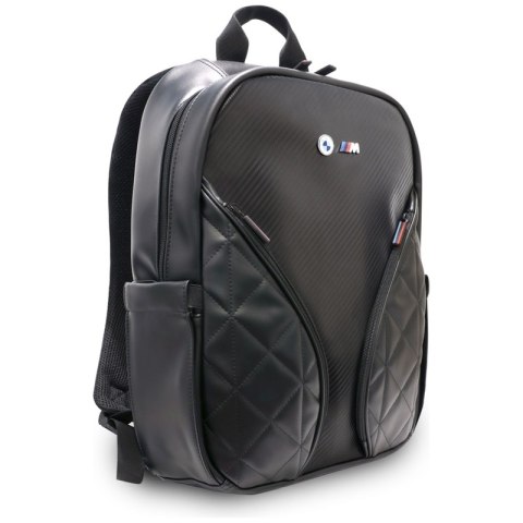 BMW Carbon Pockets & Metal Logo - Plecak na notebooka 16" (czarny)