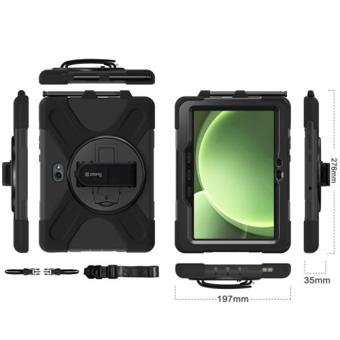 Crong Defender Plus - Pancerne etui Samsung Galaxy Tab Active5 Pro 10.1" (czarny)