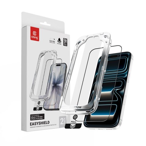 Crong EasyShield 2-Pack - Szkło hartowane iPhone 17 Pro Max / iPhone 16 Pro Max (2 sztuki)