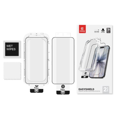 Crong EasyShield 2-Pack - Szkło hartowane iPhone 17 Pro Max / iPhone 16 Pro Max (2 sztuki)