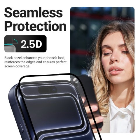 Crong EasyShield 2-Pack - Szkło hartowane iPhone 17e / 16e / 14 / 13 / 13 Pro (2 sztuki)