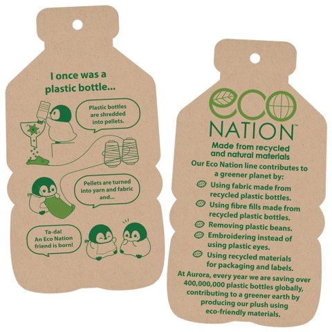 Eco Nation - Pluszowa maskotka / przytulanka Słoń 27 cm Eco-Friendly