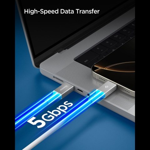 Spigen EB10020CC Essential - Kabel USB-C do USB-C PD 100W 2m (Biały)