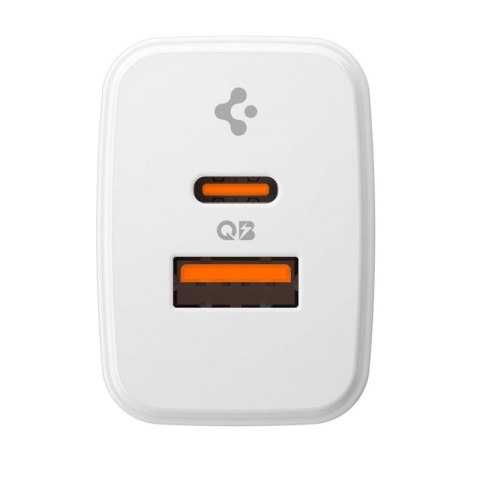 Spigen Essential EE202EU GaN Pro - Ładowarka sieciowa USB-C + USB-A 20W (White)