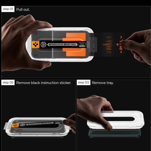 Spigen GLAS.TR EZ Fit Pro - Szkło hartowane do Samsung Galaxy S25 FE