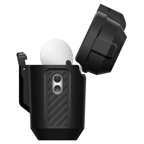 Spigen Lock Fit - Pancerne etui do Apple AirPods Pro 3 (Matte Black)