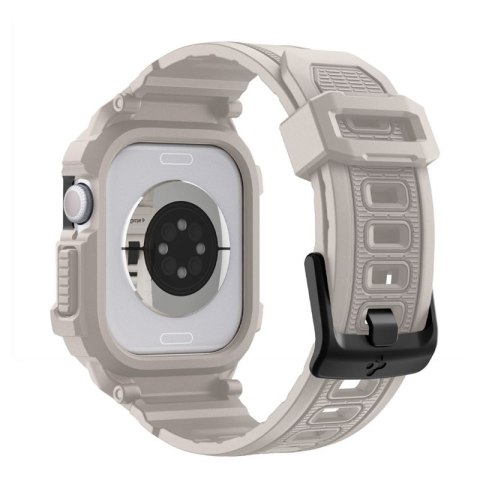 Spigen Rugged Armor Pro V2 - Pasek z obudową do Apple Watch 10 / 11 42 mm (Dune Beige)