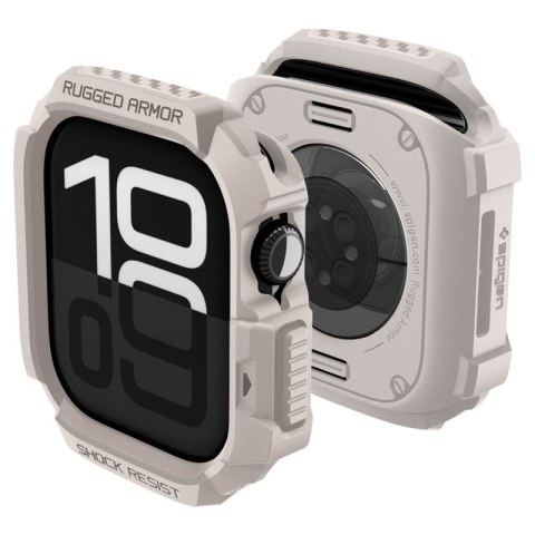 Spigen Rugged Armor V2 - Obudowa do Apple Watch 10 / 11 42 mm (Dune Beige)