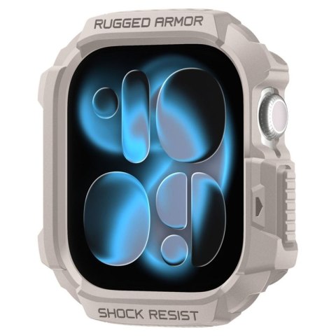 Spigen Rugged Armor V2 - Obudowa do Apple Watch 10 / 11 42 mm (Dune Beige)