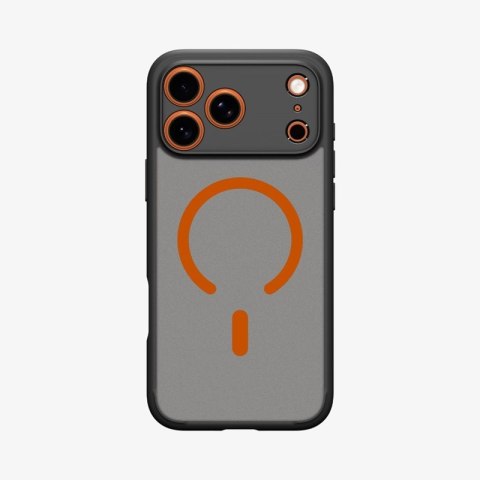Spigen Ultra Hybrid Mag MagSafe - Etui do iPhone 17 Pro (Frost Black / Orange)