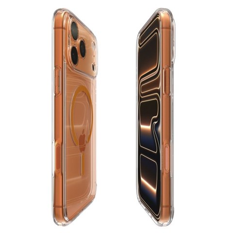 Spigen Ultra Hybrid Mag MagSafe - Etui do iPhone 17 Pro Max (Clear/Orange)