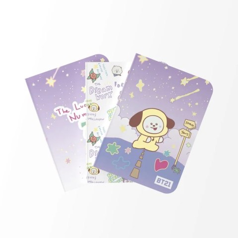 BT21 - Zestaw zeszytów A6 CHIMMY (3 sztuki)