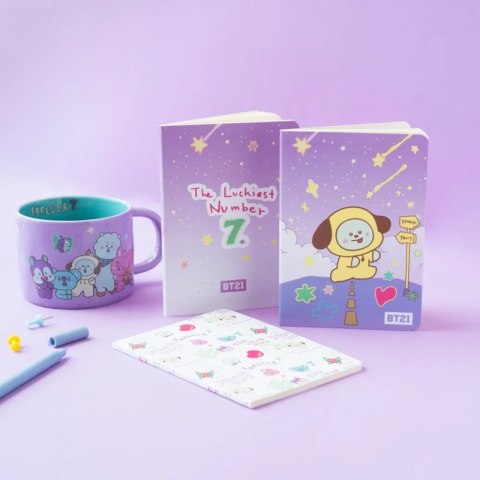 BT21 - Zestaw zeszytów A6 CHIMMY (3 sztuki)
