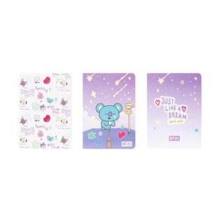 BT21 - Zestaw zeszytów A6 KOYA (3 sztuki)