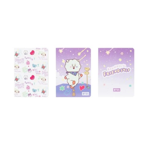 BT21 - Zestaw zeszytów A6 RJ (3 sztuki)