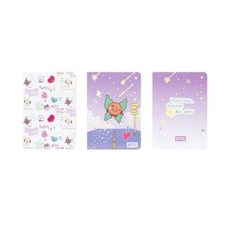 BT21 - Zestaw zeszytów A6 SHOOKY (3 sztuki)