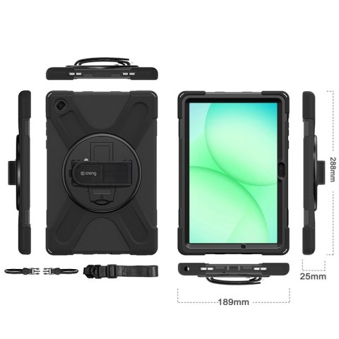 Crong Defender Plus - Pancerne etui Samsung Galaxy Tab A11+ 10.9" (czarny)