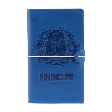 Harry Potter - Skórzany notatnik podróżny Ravenclaw 12x19,5 cm (Niebieski)