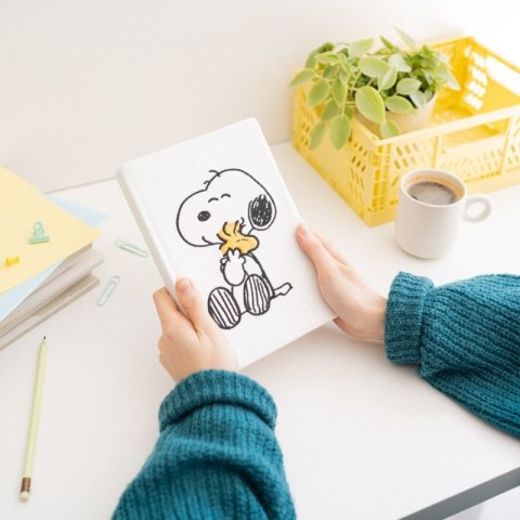 Snoopy - Pluszowy notes / notatnik A5 z kolekcji Lazy Days
