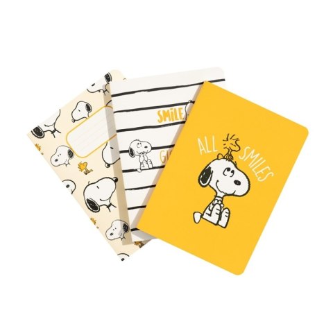 Snoopy - Zestaw zeszytów A6 z kolekcji Lazy Days (3 sztuki)