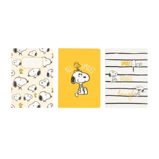 Snoopy - Zestaw zeszytów A6 z kolekcji Lazy Days (3 sztuki)