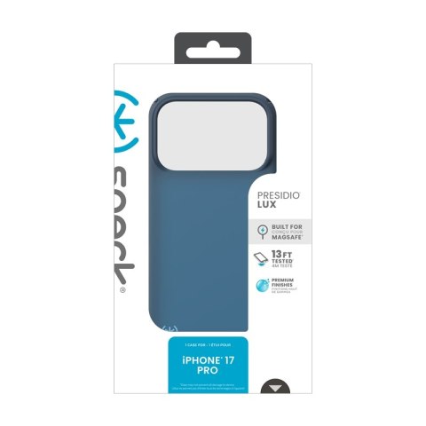 Speck Presidio Lux MagSafe - Etui iPhone 17 Pro (Deep Sea Fade / Black / Spell Blue)