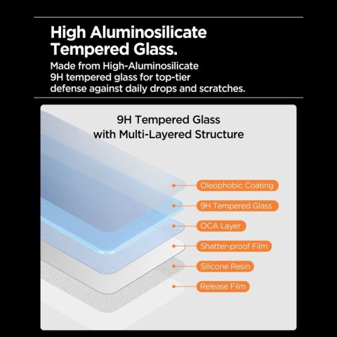 Spigen Glas.tR AlignMaster Slim 3-Pack - Szkło hartowane do Apple iPhone 17 (3 sztuki)