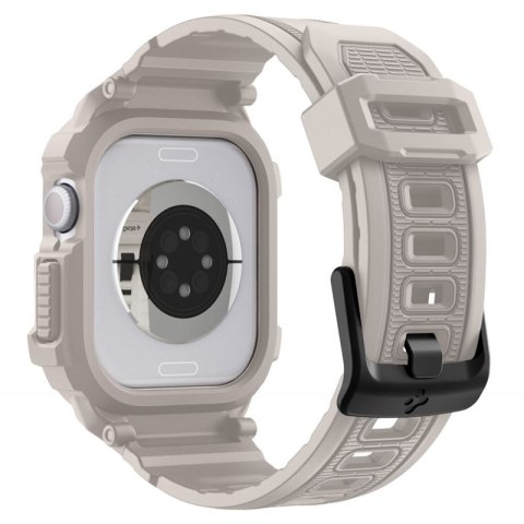 Spigen Rugged Armor Pro V2 - Pasek z obudową do Apple Watch 10 / 11 46 mm (Dune Beige)