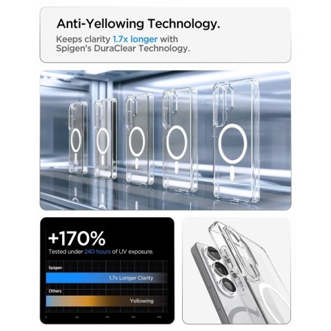Spigen Ultra Hybrid Mag MagSafe - Etui do Samsung Galaxy S26 Ultra (Clear/White)