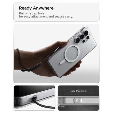 Spigen Ultra Hybrid Mag MagSafe - Etui do Samsung Galaxy S26 Ultra (Clear/White)