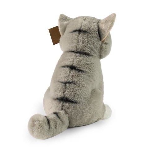 Rappa - Pluszowa realistyczna maskotka Kot szary siedzący 23 cm Eco-Friendly Soft Collection