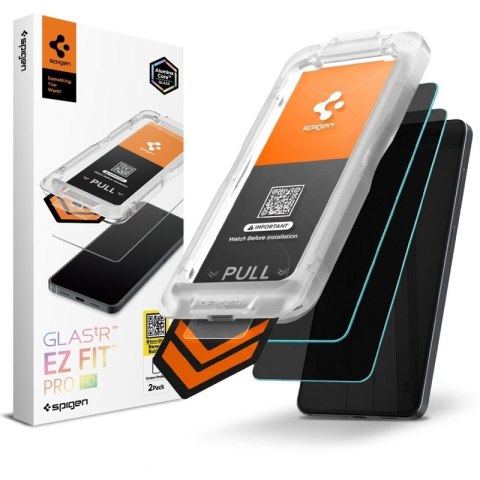 Spigen Glas.tR EZ Fit Pro AC HD Privacy 2-Pack - Hartowane szkło prywatyzujące Samsung Galaxy S26+ (2 szt)