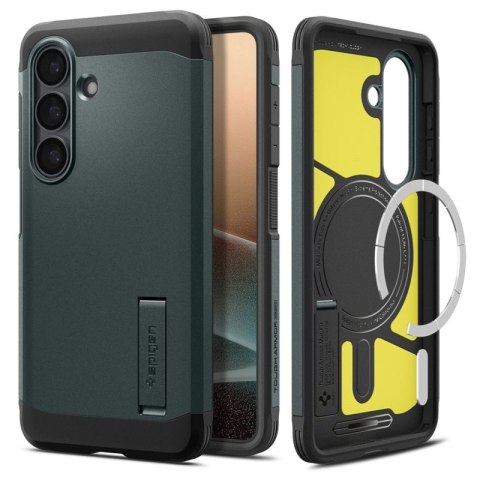 Spigen Tough Armor MagSafe - Etui do Samsung Galaxy S26 (Abyss Green)